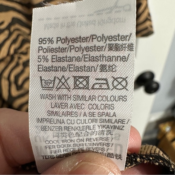 Size 20 Missguided animal print dress/tunic, boho, loose fit - Picture 5 of 7